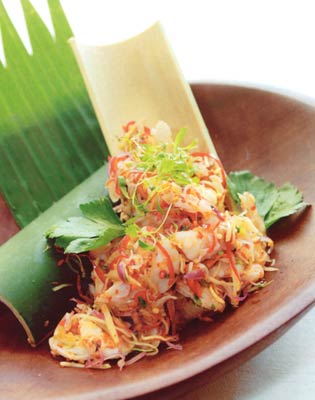Borneo Prawn Umai (Lime-Marinated Prawn Salad)