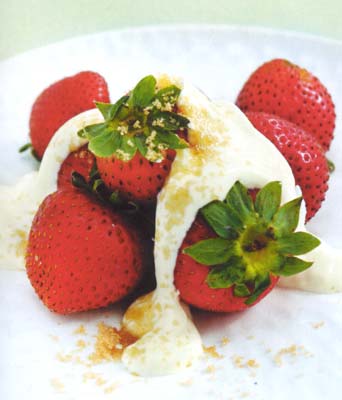 Strawberries with Crème Fraîche