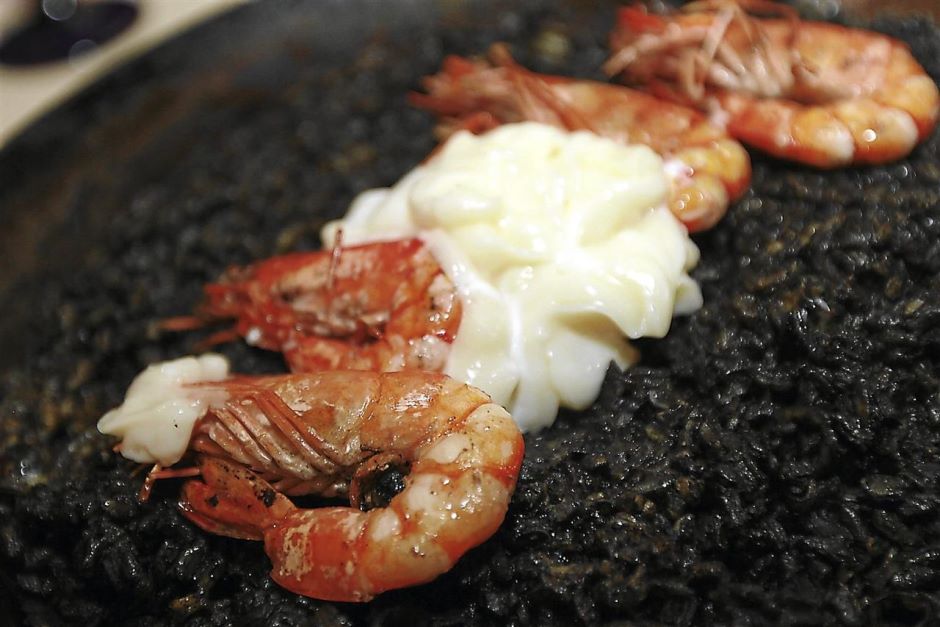 Cava's speciality Arroz Negro was rich in flavour and simply excellent.