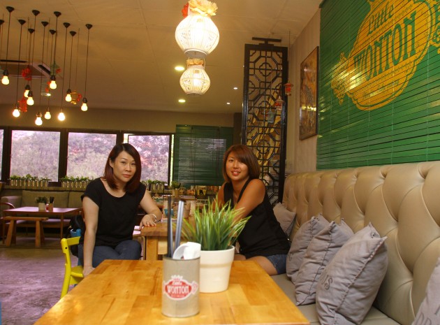 Friends of 20 years, Bernice Cheong, 38 (left), and Elyn Pow, 37, decided to open up Little Wonton after Pow experimented on snack foods in her own kitchen.