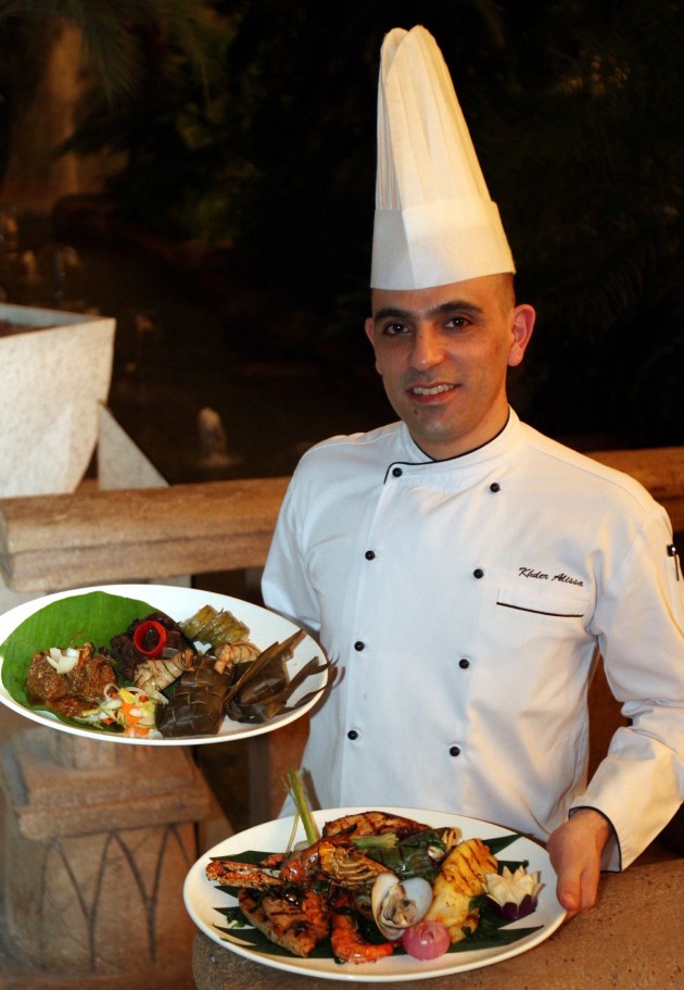 Syrian-born chef Khder Mohsen Al Issa will be serving a wide variety of local favourites as well as seafood prepared in different styles of cooking.