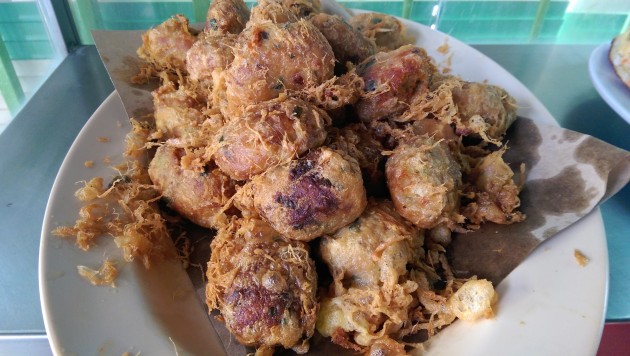 Bergedil is a mashed potato and meat fritter.