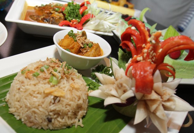Nasi Minyak dengan Gulai Ayam is one of the offerings at Serena Brasserie.