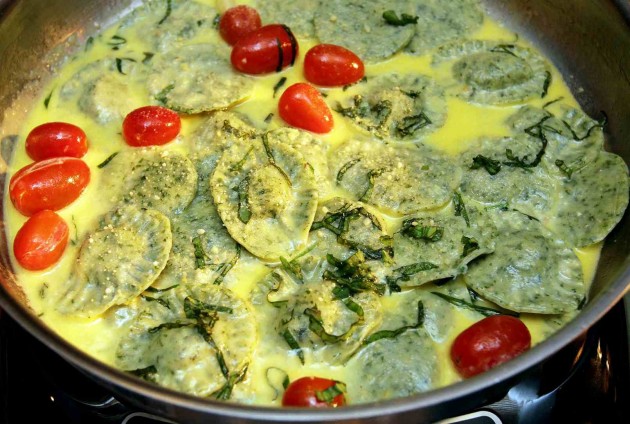 Spinach Crab Ravioli is one of the Italian dishes available.