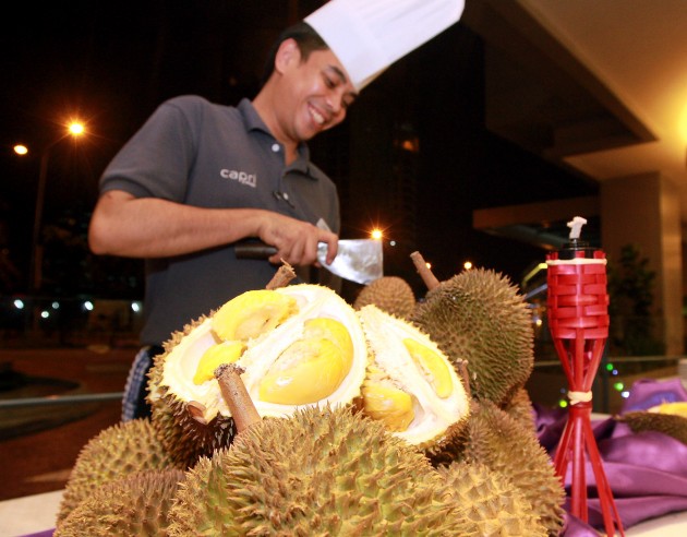 Fresh durian.