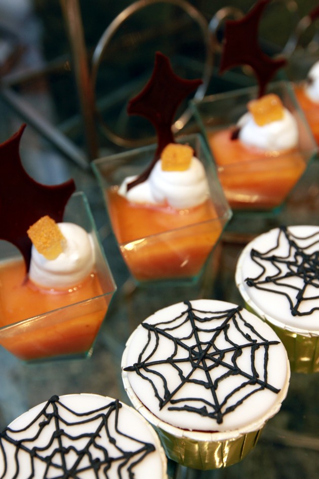 Enjoy a motley of Halloween-themed desserts.