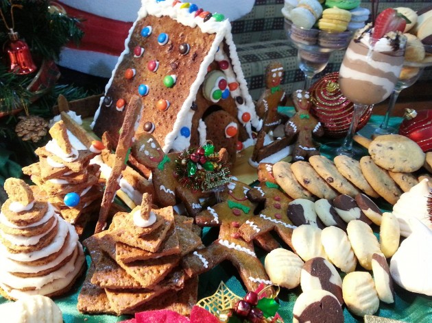 An array of sweet treats is available on the Christmas buffet at Asiatique.