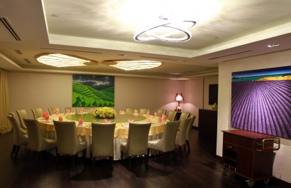 One of the five VIP rooms available at Grand Harbour Private Kitchen.