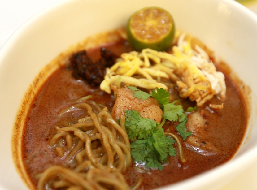 Hot and spicy: The Scallop Sarawak Laksa comprises a complex soup that is peppery and rich.