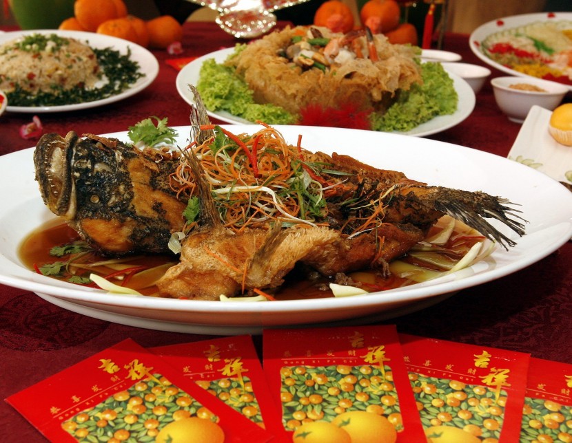 Appetising: Deep fried soon hock fish with garlic and onion sauce is among the tempting festive dishes available at The Royale Bintang Resort & Spa Seremban's Han Pi Yuen.