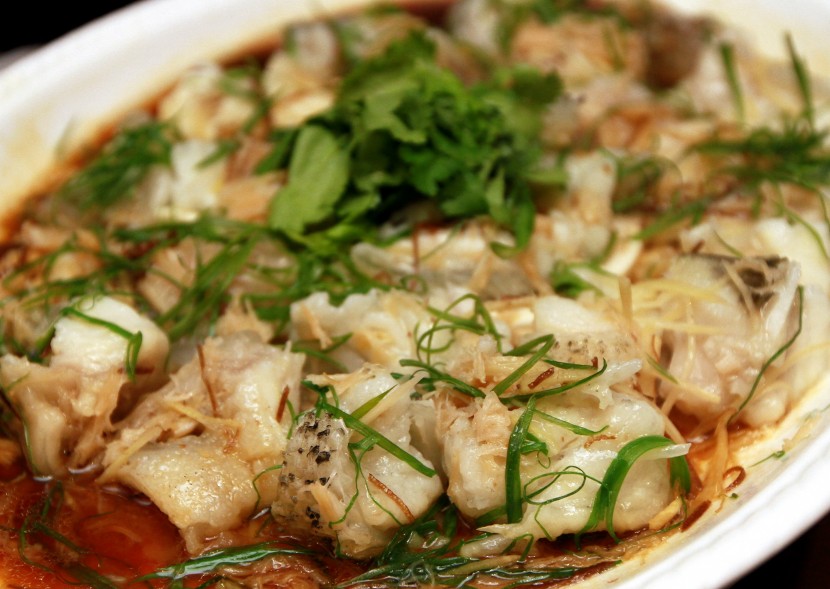 Milky taste: Steamed Giant Grouper with Dried Scallop and Mandarin Skin served with beancurd.