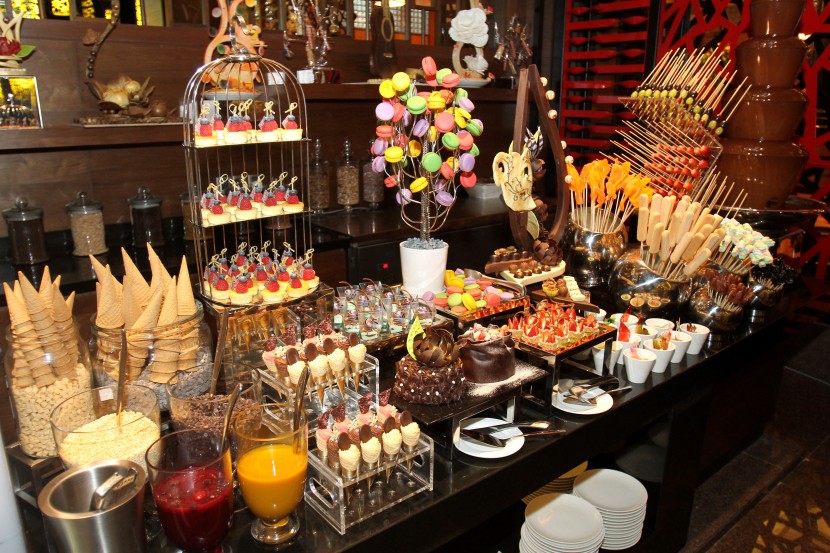 An assortment of pastries, macarons, cakes, kuih-muih among others are available during The Resort Cafe's buffet.