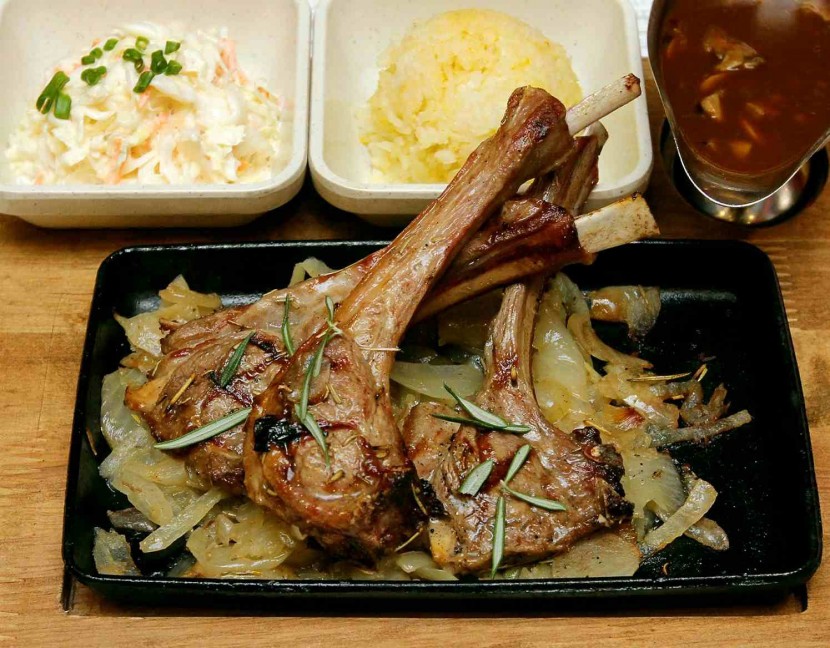 Juicy: The Lamb Cutlets are marinated with garlic and rosemary and can be paired with a selection of sauces.