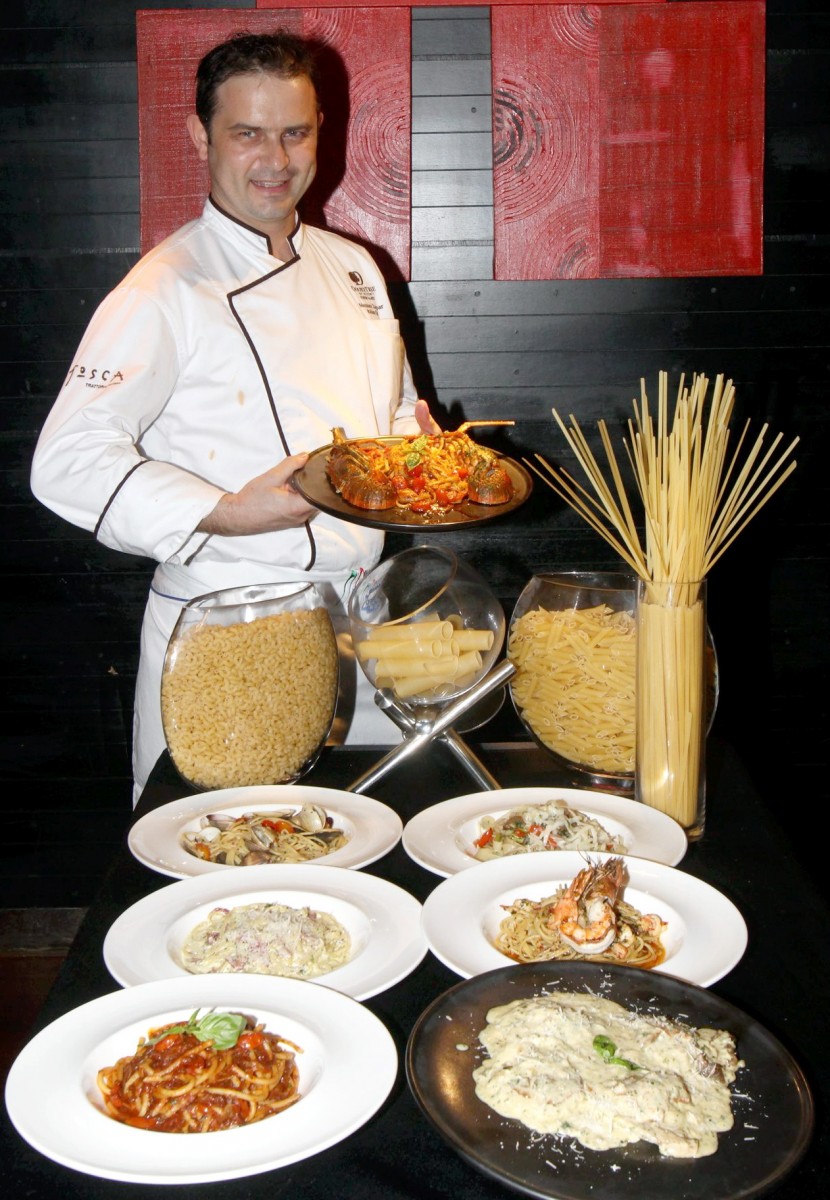 Pastamania promotion at PJ Hilton Uncle Chilli's by guest chef Massimo Zampar.