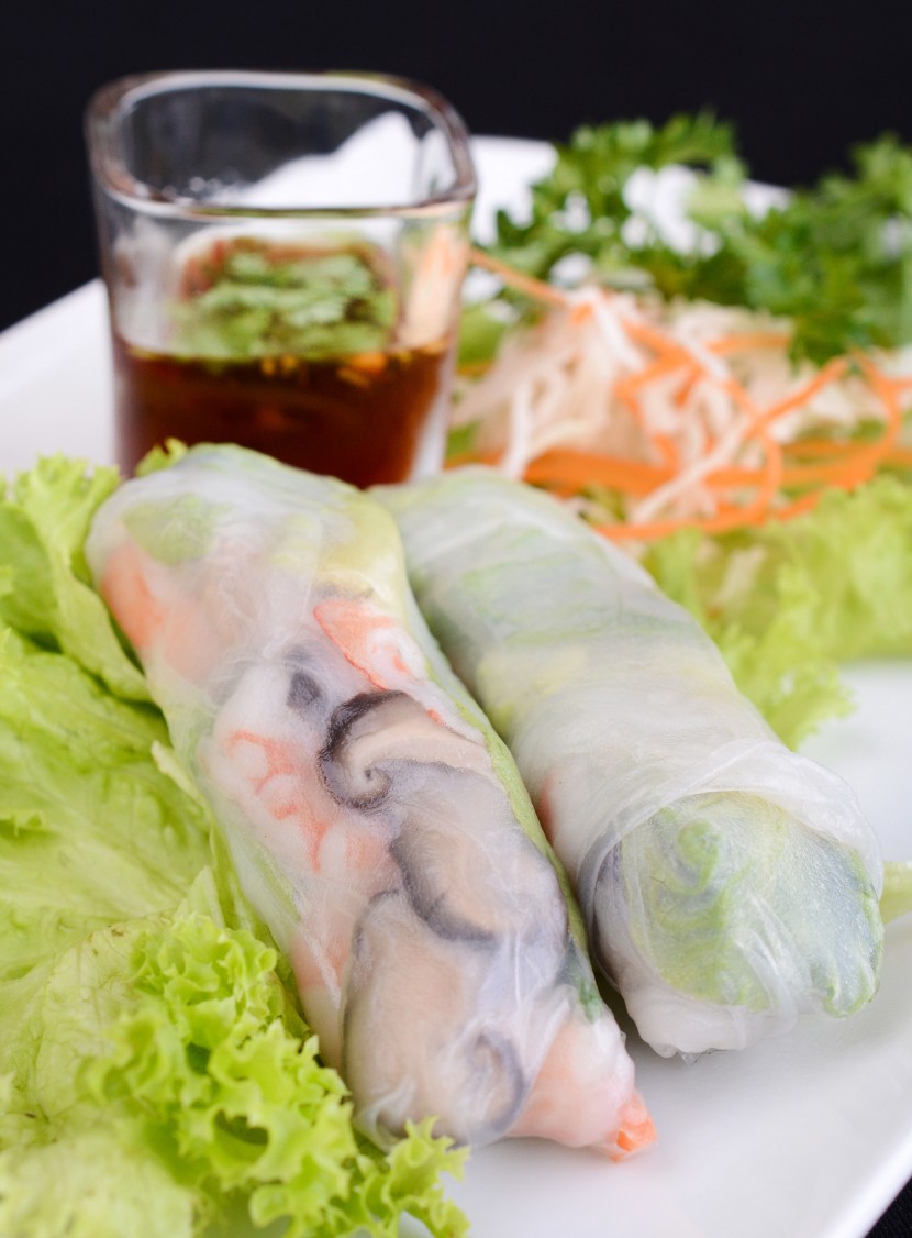 The Prawn Rolls with Crustaceans.