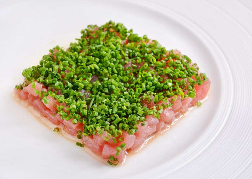 The Premium Grade Tuna Loin offers an exquisite taste with its Soy Sauce and White Truffle Oil Emulsion.