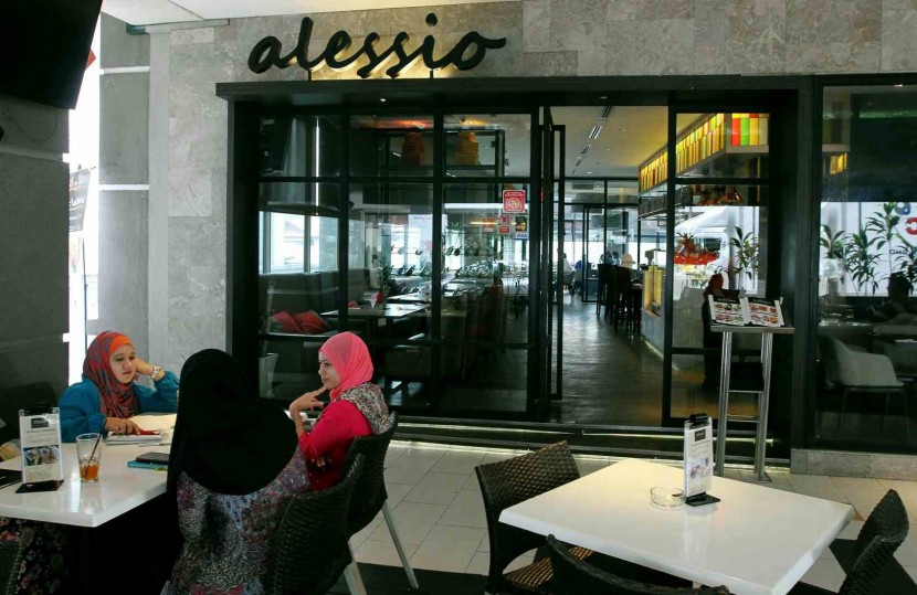 The exterior of Alessio restaurant in Solaris Dutamas. 