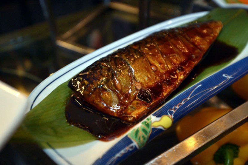 Grilled Saba with Teriyaki Sauce,a fish which is known for its sweetness.