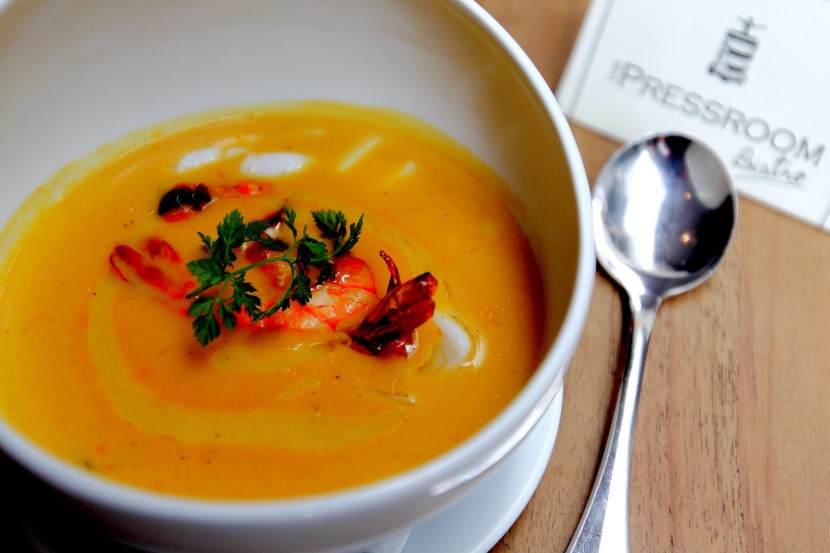 Saffron Seafood Soup is a great comfort soup on a rainy day and good to the last drop. 