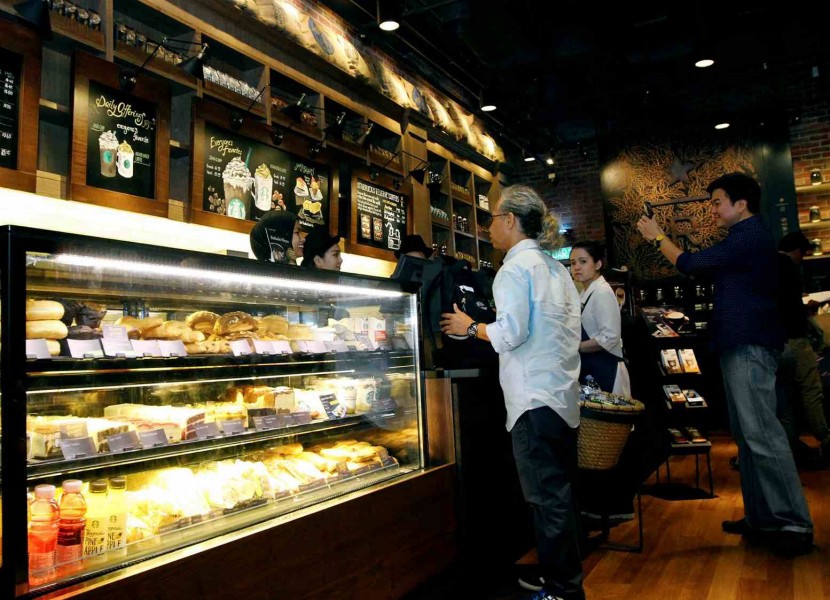 Starbucks Reserve customers can still get their favourite drinks such as frappuccino, latte and mocha, or sandwiches, pastries and cakes from Starbucks' food menu. 