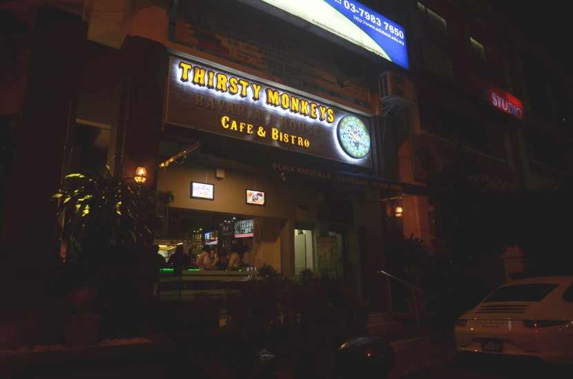 The exterior of Thirsty Monkeys.