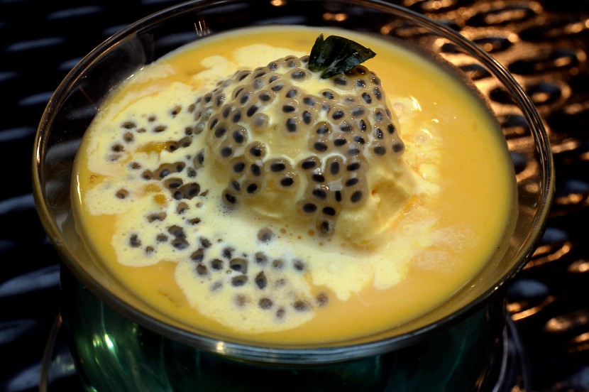 The Chilled Silken Mango Cream Pearl Sago.