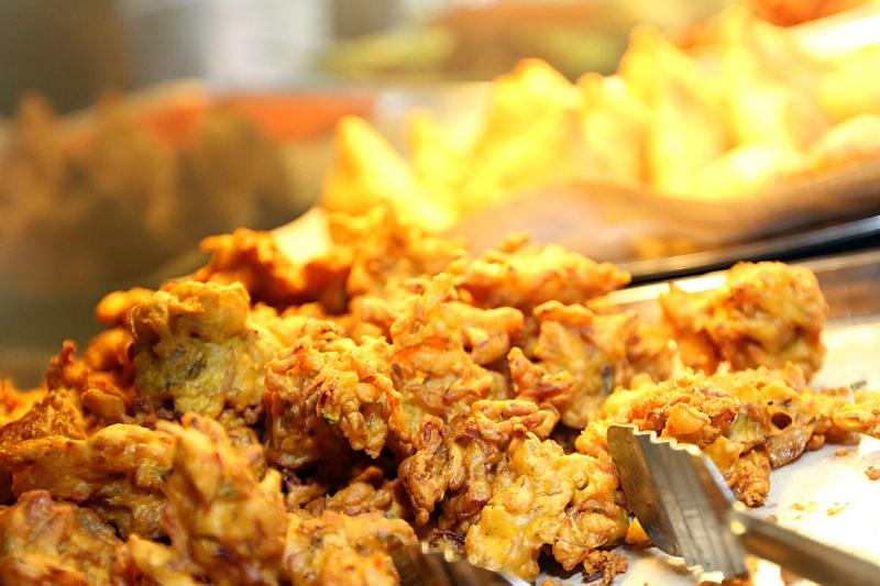 Pakora at Authentic Chapati Hut are crispy and sweet, thanks to the onions put into it