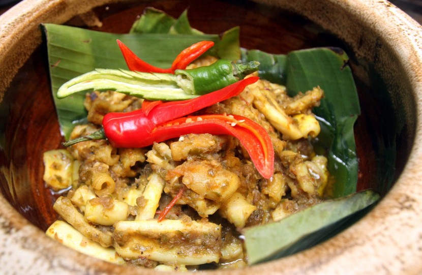 The Sotong Masak Hijau is spicy and hot. 