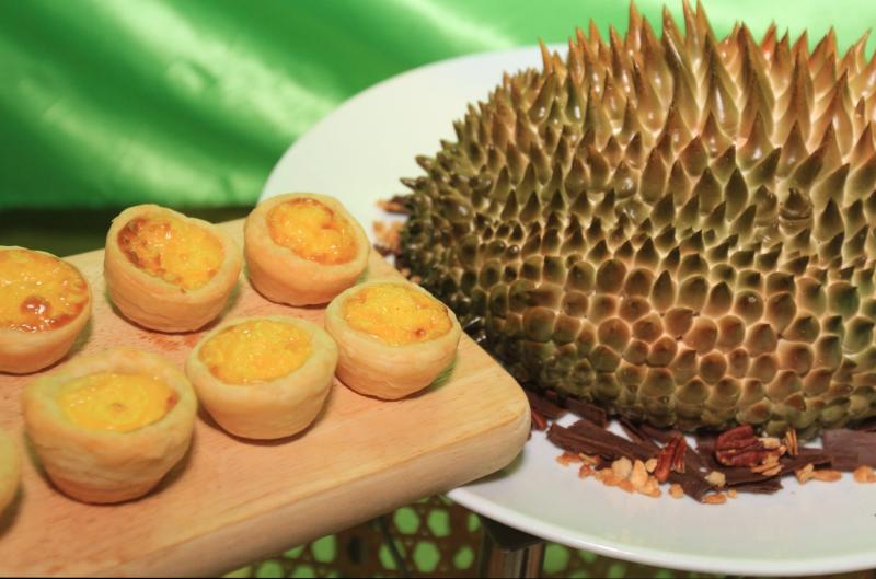 Durian lovers, make sure not to miss out on the durian egg tarts.
