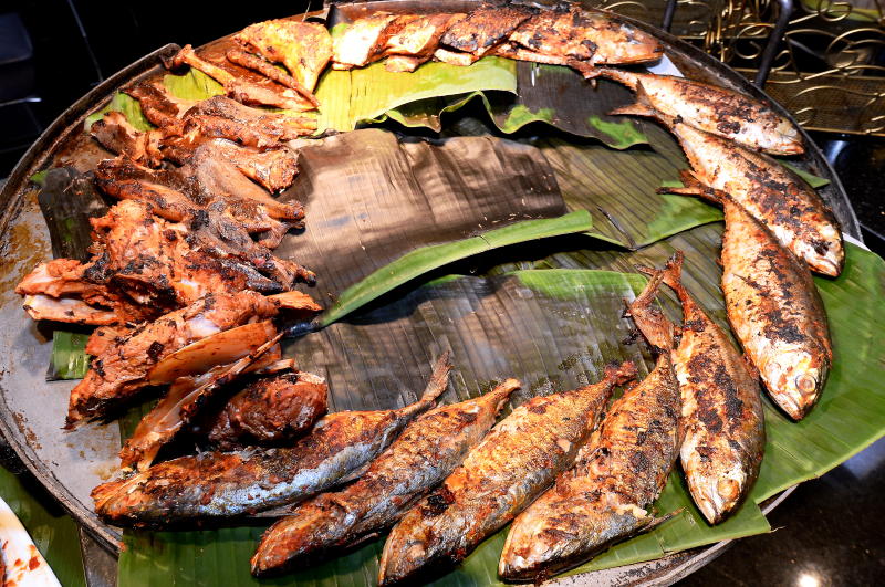 Sample the various grilled seafood with their special dipping sauce.
