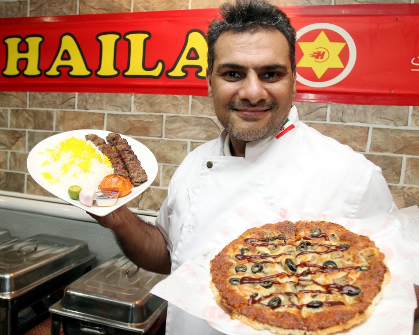 Iranian sandwich store Haila is run by its ever enthusiastic owner, Reza Thahery, 41, who also handles the kitchen.