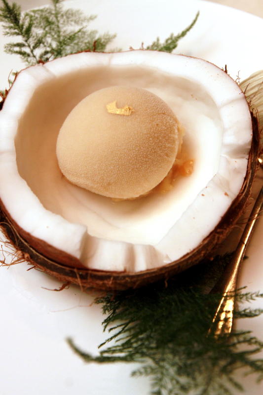 Make sure to get the Sapodilla Sorbet to cleanse your palate before the next course.