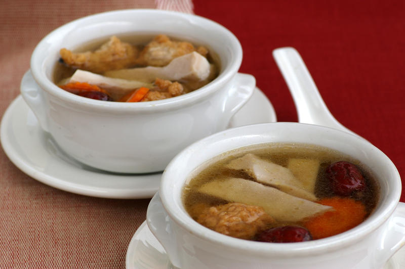 Peppery vegetarian pig’s tripe soup - Cover