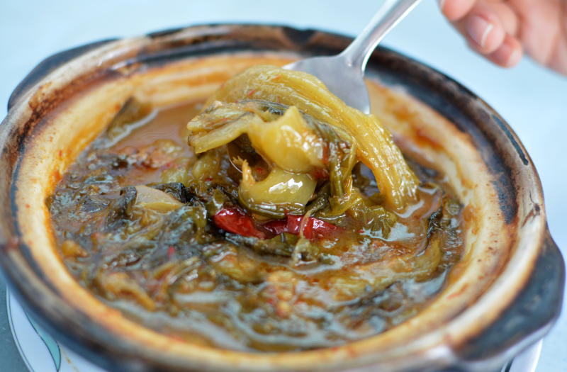 The Claypot Asam Mustard (chai boey) hit all the right notes and is best enjoyed with rice.