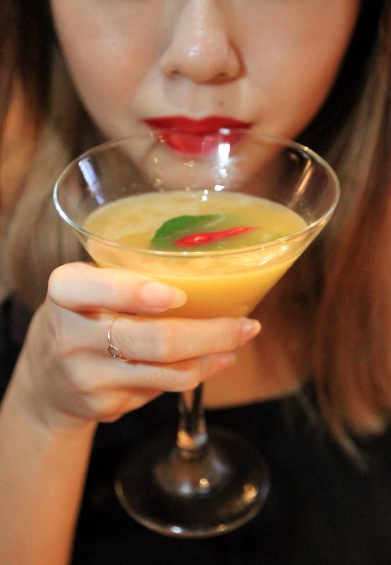 The tom yam flavoured cocktail is an interesting concoction that shouldn't be missed.