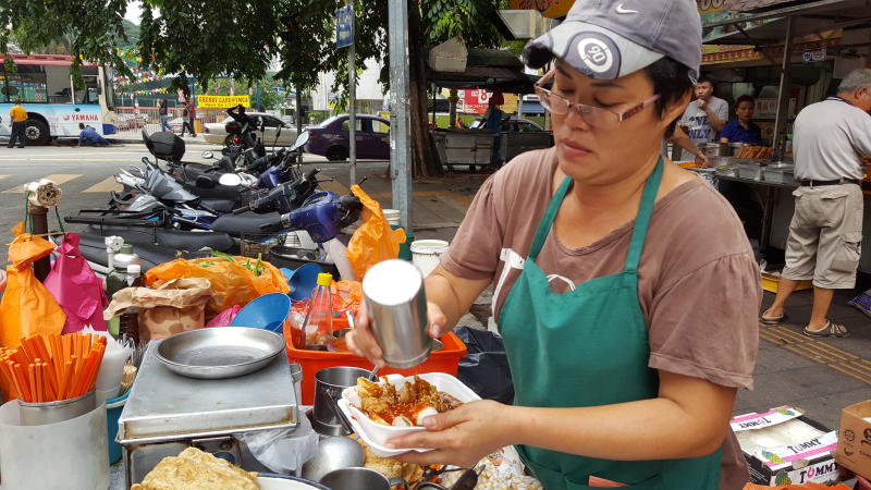 Maung Pui Har took over the business from her father and has been serving delicious yong tau foo to a hungry crowd.