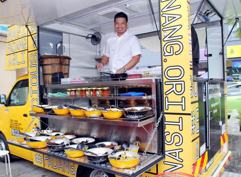Padangs on Wheels has several food trucks stationed at different locations.