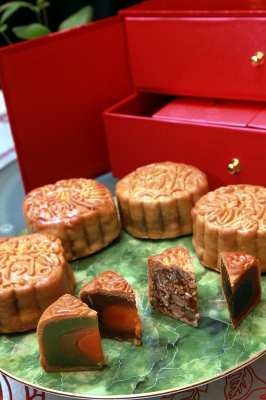 The baked mooncakes highlights traditional flavours with some small twists for added depth to its flavours.