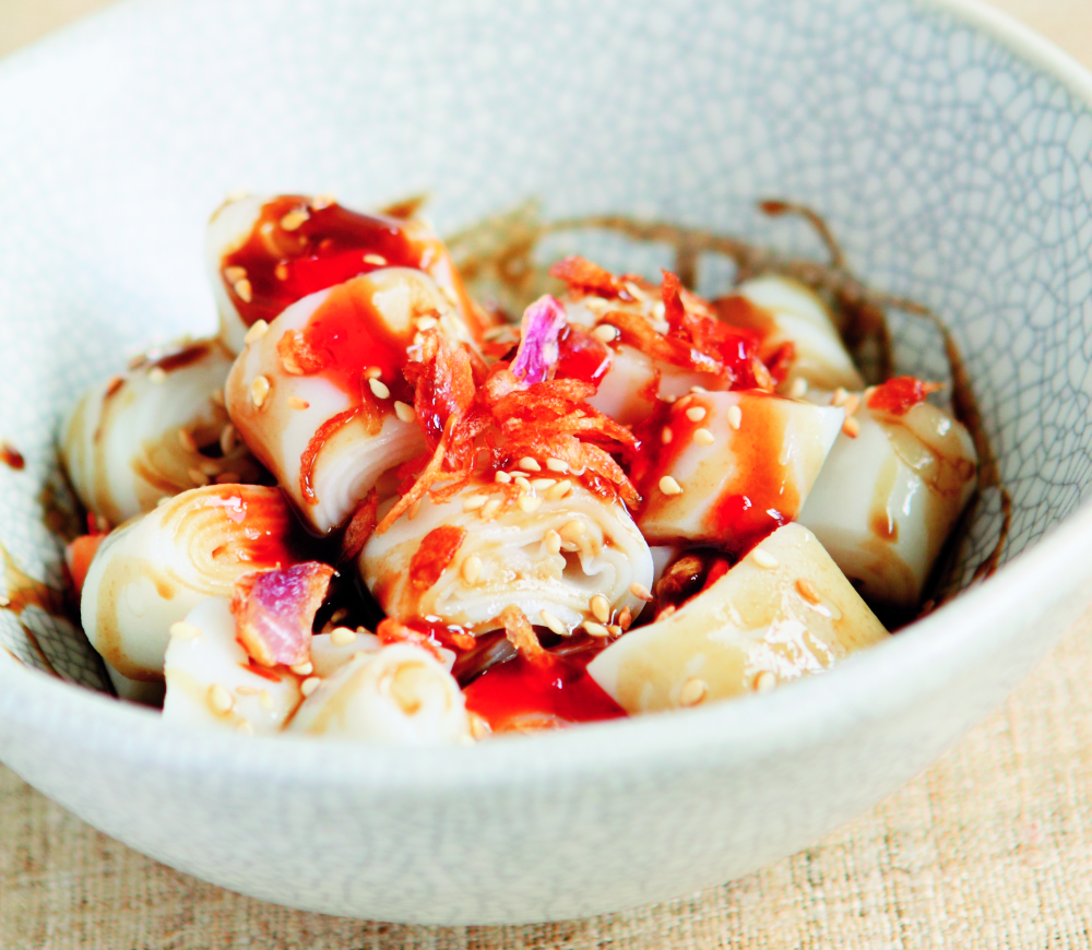 Penang-style Rice Rolls with Prawn Paste Sauce